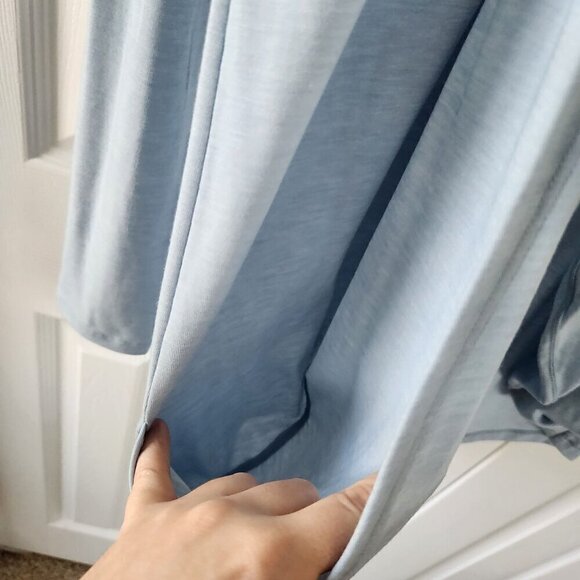 Lucy Enlightening Light Blue Wrap Sweater Cardigan - Picture 7 of 9